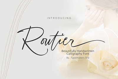 Routier Script Font calligraphy calligraphy script display display font font hand lettered font handlettered handwriting handwriting font handwritten handwritten font modern calligraphy modern script modern serif routier script font signature font