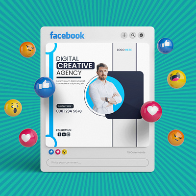 Social media poster branding business crea creative design digital facebook graphic design graphics grow media mediapost modern post social socialmedia