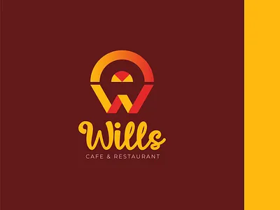 Logo Design Concept for Wills Cafe & Restaurant brand design brand identity branding cafe logo graphic design logo logo design restaurant