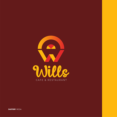 Logo Design Concept for Wills Cafe & Restaurant brand design brand identity branding cafe logo graphic design logo logo design restaurant