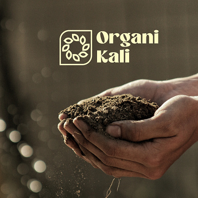Organi Kali Logo: Organic Food Company brand identity branding graphic design green logo logo design minimal minimal logo modern logo natural nature organic