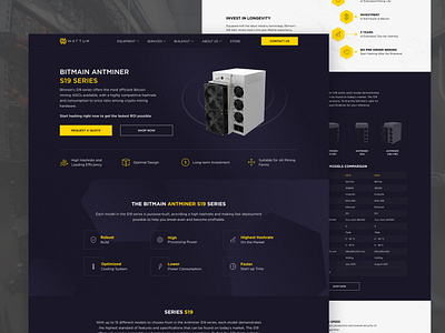Wattum Product Page crypto figma design graphic design landing product page ui webdesign