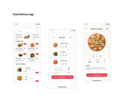 food delivery app app design mobile app ui uiux