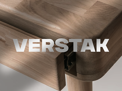 Verstak logo branding graphic design logo wooden furniture