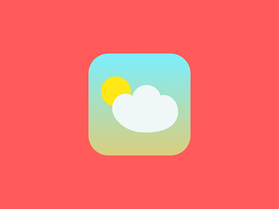 Weather App Icon app icon color figma logo product design ui ux