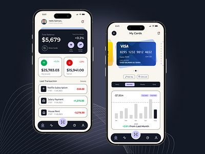 Banking App - Mobile App Design bank app banking app mobile app ui design wallet