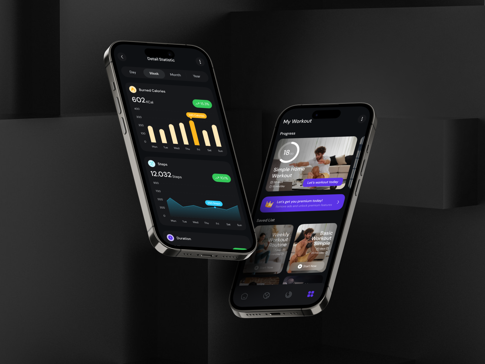 SuperFit - Workout & Fitness Mobile App UI Kit analytics android app challenge dpopstudio fit fitness gym health healthcare ios mobile ridwansoleh ui ui mobile ui8 ux video watch gym yoga