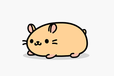 Hamster animal baby character hamster illustration pet rat toy vector