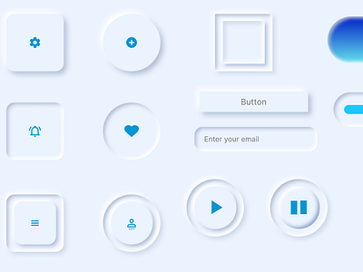 Neumorphism design neumorphism design soft ui ui