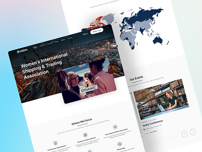 Vision Global Landing Page branding concept landing page minimal ui ux webpage website