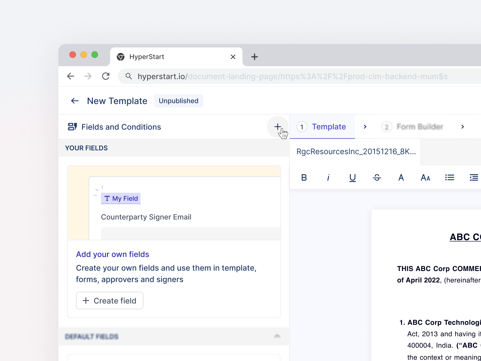 Workflow Builder - Add Field Interaction aesthetic design components product design saas application ui user education visual design