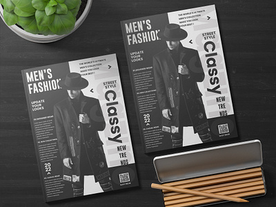 Men's Fashion Magzine graphic design magzinecover