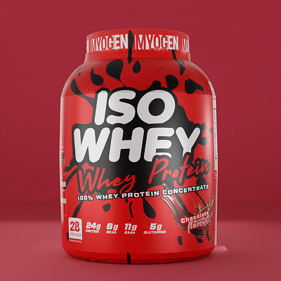 Whey protein #label 3d mock graphic label design