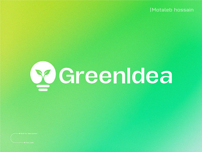 GreenIdea - Business Consultancy abstract logo brand brand guideline brand identity branding bulb business consultancy consultant design green guidelines idea identity knowledge leafs letter logo logo logo design modern logo