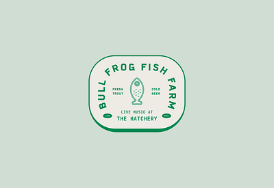 Bull Frog Fish Farm badgedesign branding brandmarks elements