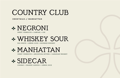 Montpelier — Bespoke typeface brand mark branding cocktail menu design typeface design