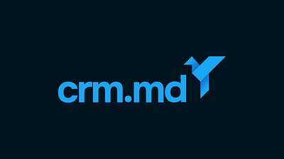 crm.md - logo branding crm design graphic design illustration logo logo desing