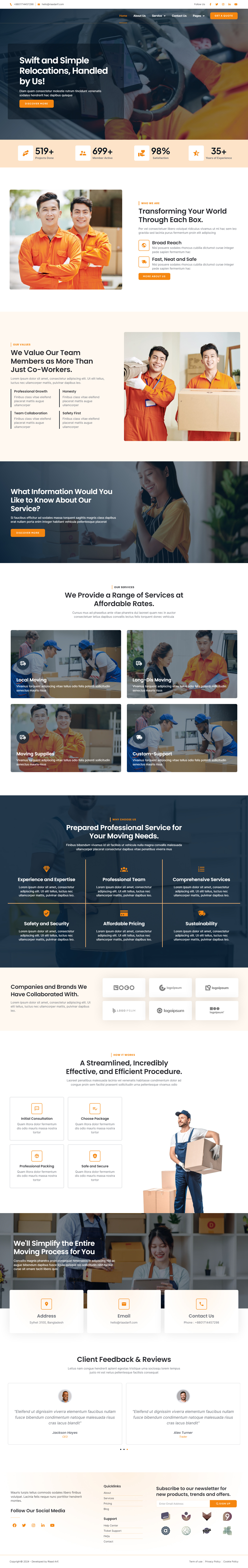 Moving Company WordPress Website cargo cargo moving cargo service cargo storage design local movers moving moving company moving service packing relocation relocation service storage company storage service transportation ui website wordpress wordpress landing wordpress website