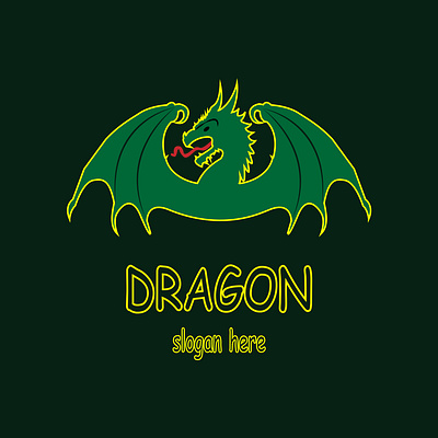 green dragon logo branding design graphic design illustration logo vector