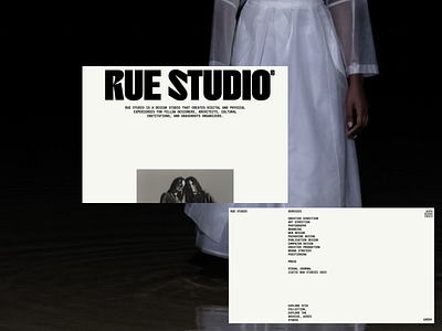 001 / Rue Studio 3d branding gallery inspo graphic design logo motion graphics portfolio inspo ui