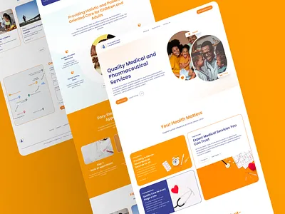 Family Health Clinic Website Redesign colors design typography