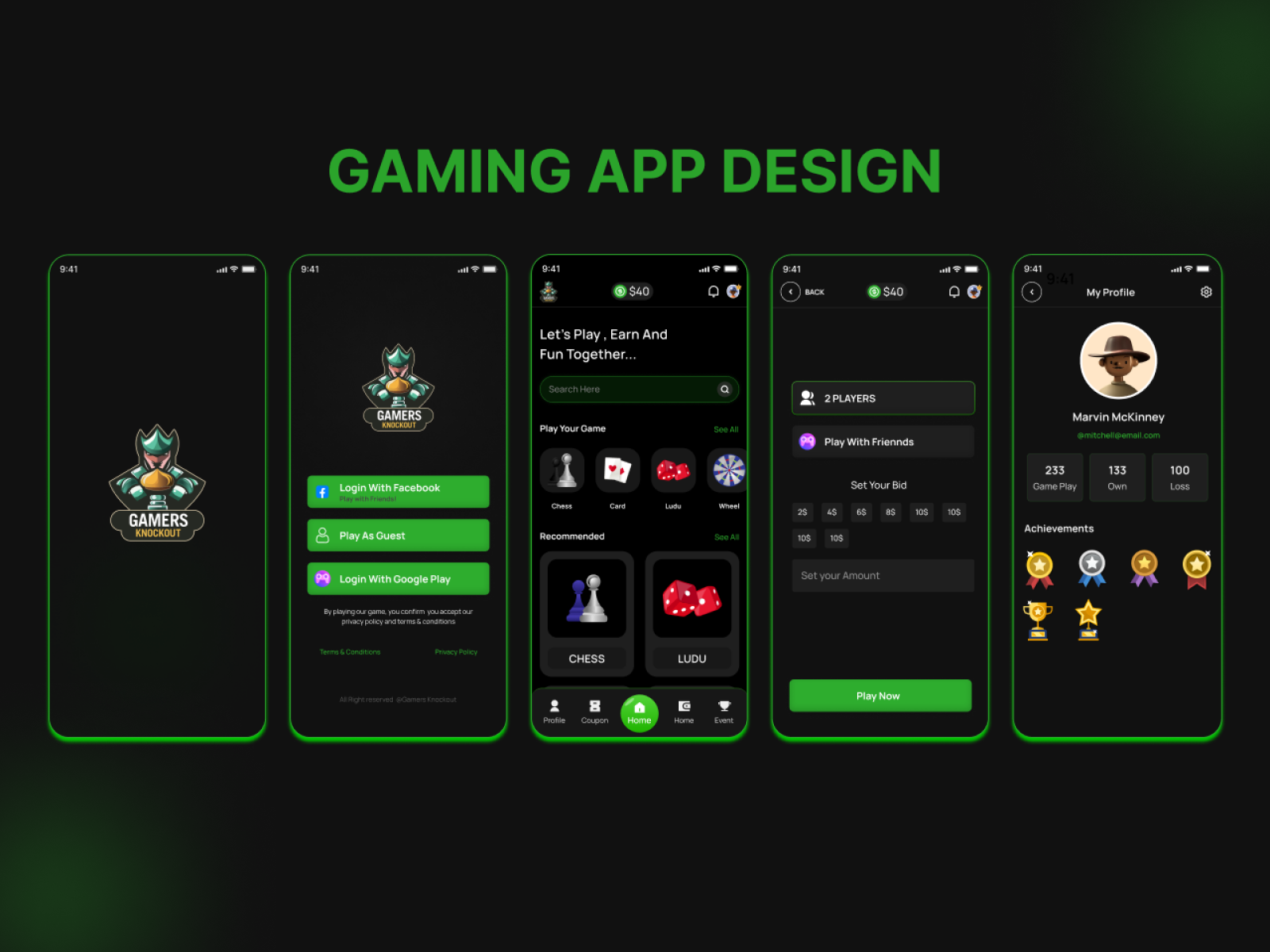 Gaming App Ui/Ux Design by Abbdullah Raihan on Dribbble