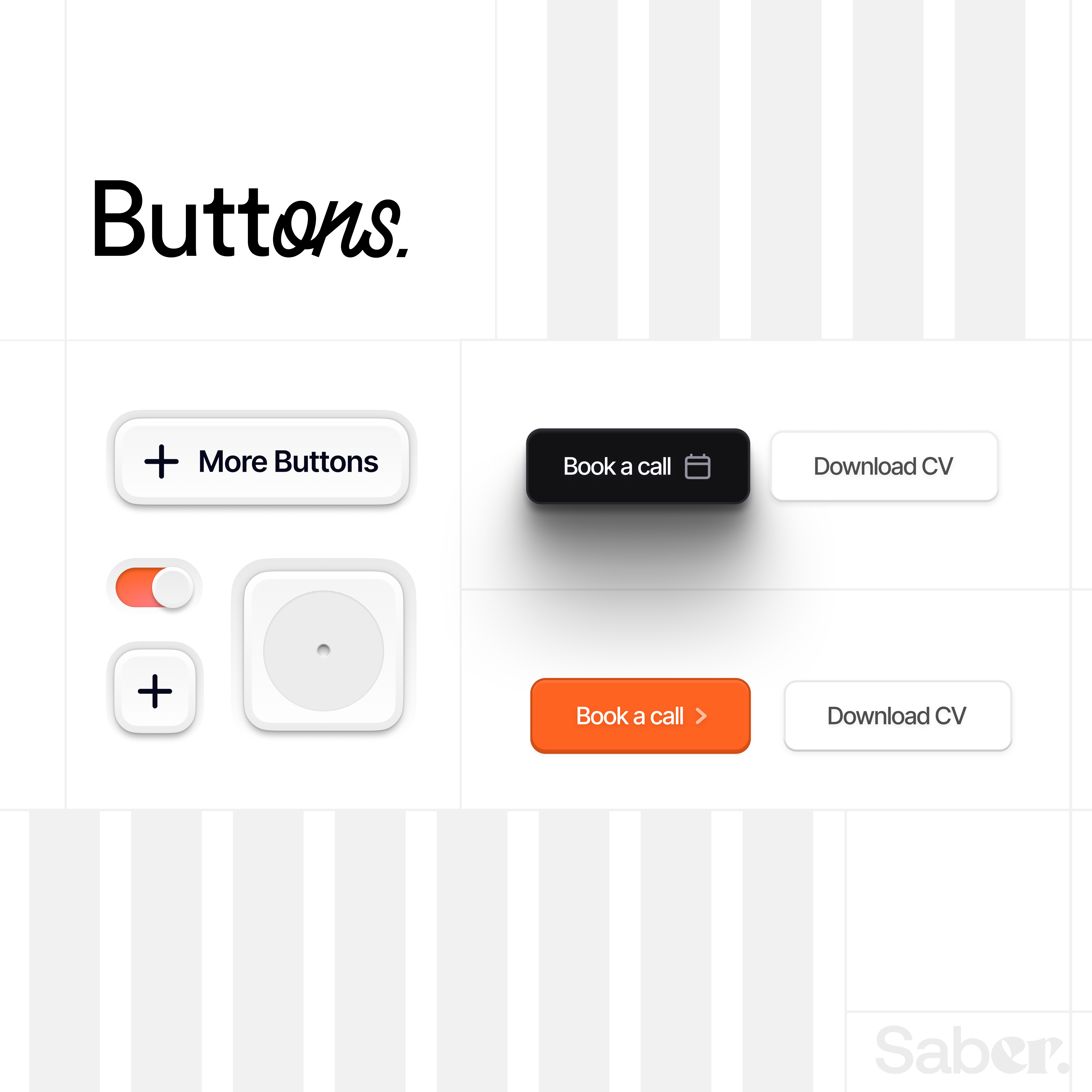 Week 2 ·Juicy Buttons app ui buttons minimal mobile app neumorphic saber saber ali ui