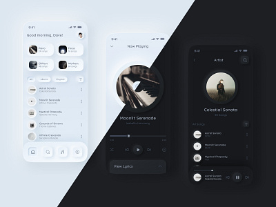 Neomorphism- Music Player dailyui design music musicplayer neomorphism neumorphism ui uidesign uiux uiux design ux uxdesign