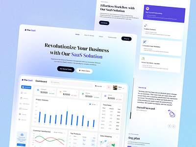 Saas Website UI UX Design 3d animation branding design figma finance motion graphics saas saas design saas landing page saas web app saas web design saas website ui ux design