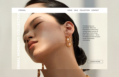 Jewelry Website landing page ui webdesign website