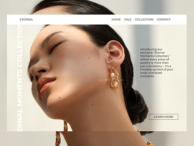 Jewelry Website landing page ui webdesign website