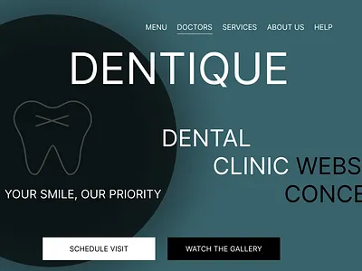 Dental clinic design figma landing page webdesign website