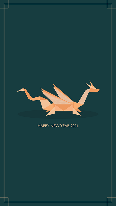 Year Of The Dragon cute desgin dragon illustration illustrator new year shapes simple year of the dragon