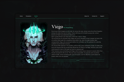 Viego's story design figma ui user interface ux uxdesign