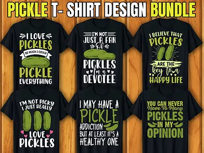 Pickle T-shirt Design Bundle graphic design