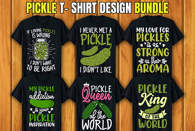 Pickle T-shirt Design Bundle graphic design