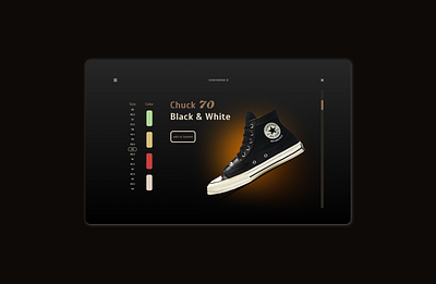 Daily UI Challenge #12 ; E-commerce Shop/ CONVERSE SHOES UI 3d animation converse graphic design logo motion graphics shoes ui