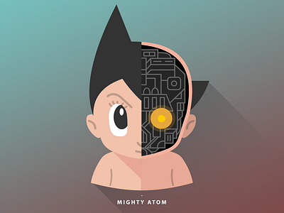 Astroboy astroboy avatar flat flatdesign vector vectorart