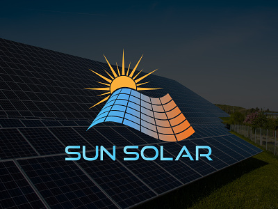 Sun Solar Logo. brand identity branding business logo design energy graphic design logo power renewable energy renewable solar energy solar solar company logo solar energy logo solar installation logo solar installer company logo solar logo solar making company logo solar power logo solar services logo vector