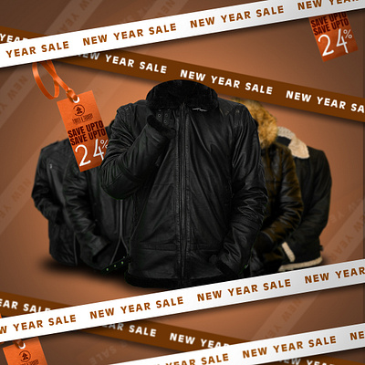 Social Media Post Design For Leather Jackets branding graphic design leather jackets