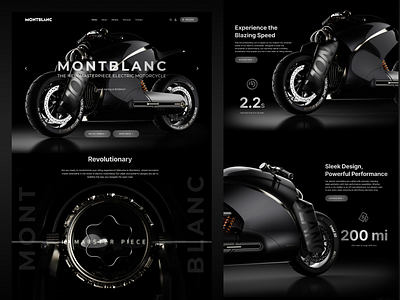 Montblanc - UI/UX design landing page ui uidesign uiux user interface ux ux design web design website