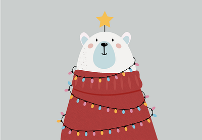 polar bear illustration vector