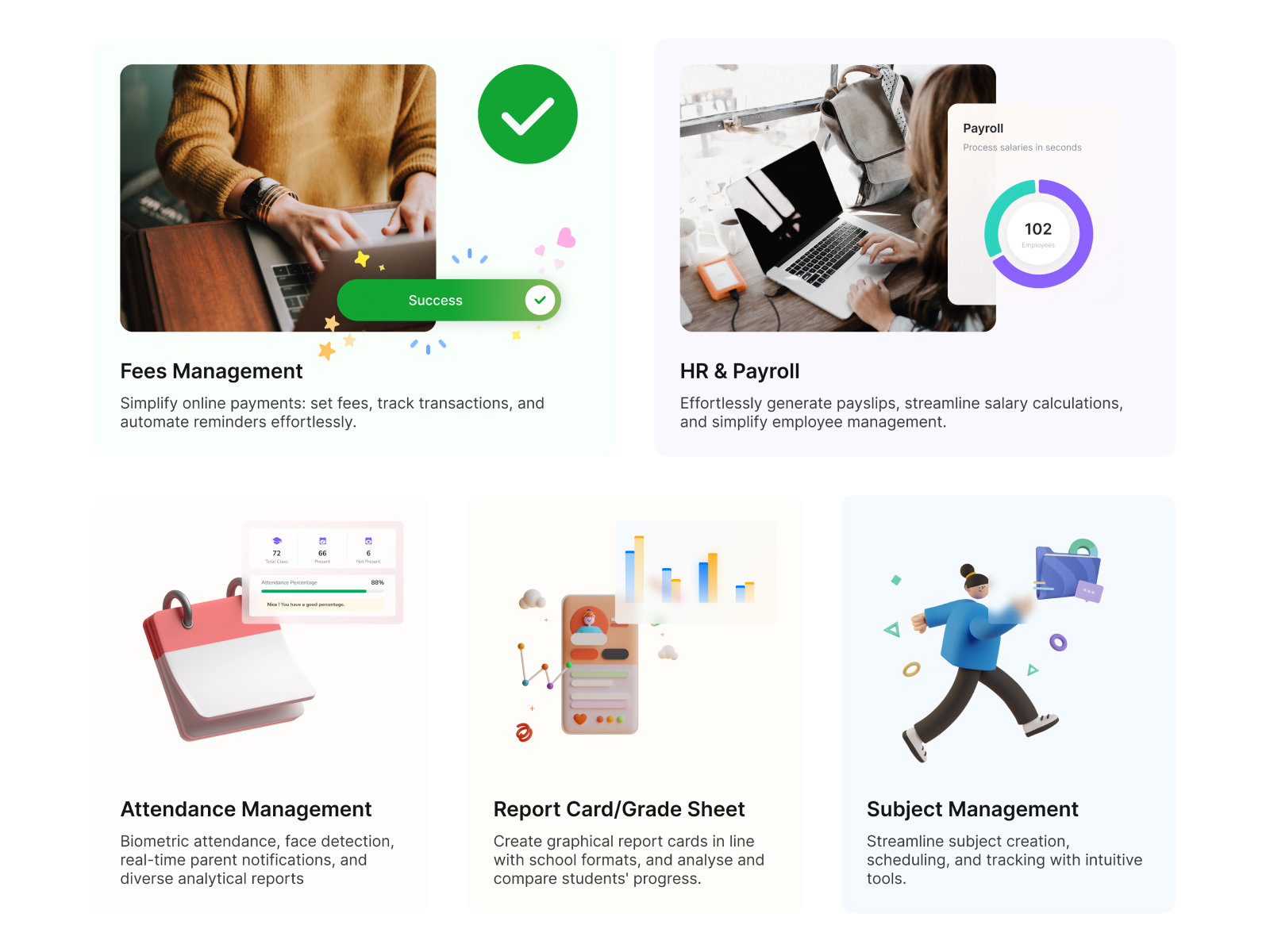 Streamline Education 3d bento design graphic design grid illustration ui ux website