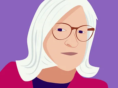 Moms hand drawn illustration mom profile