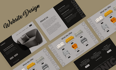 Furnico Website Design amazon a plus con amazon ebc design graphic design landing page design photoshop ui uiux website design