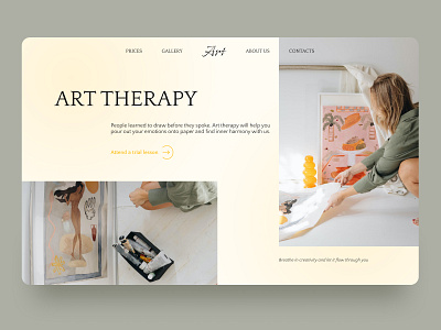 Art therapy design graphic design illustration typography ui ux