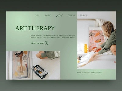 Art therapy design graphic design illustration typography ui ux