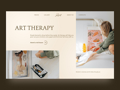 Art therapy design graphic design illustration typography ui ux