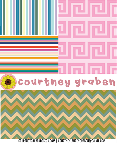 SURFACE PATTERN DESIGNS BY COURTNEY GRABEN digital art graphic design pattern surface design