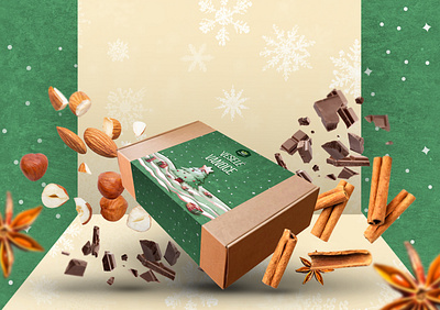 CHRISTMAS GIFTBOX czech design graphic design illustration